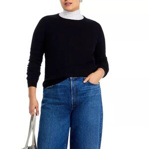 C by Bloomingdale's Cashmere Crewneck Sweater Black - XS
